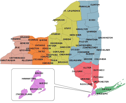 New York State map